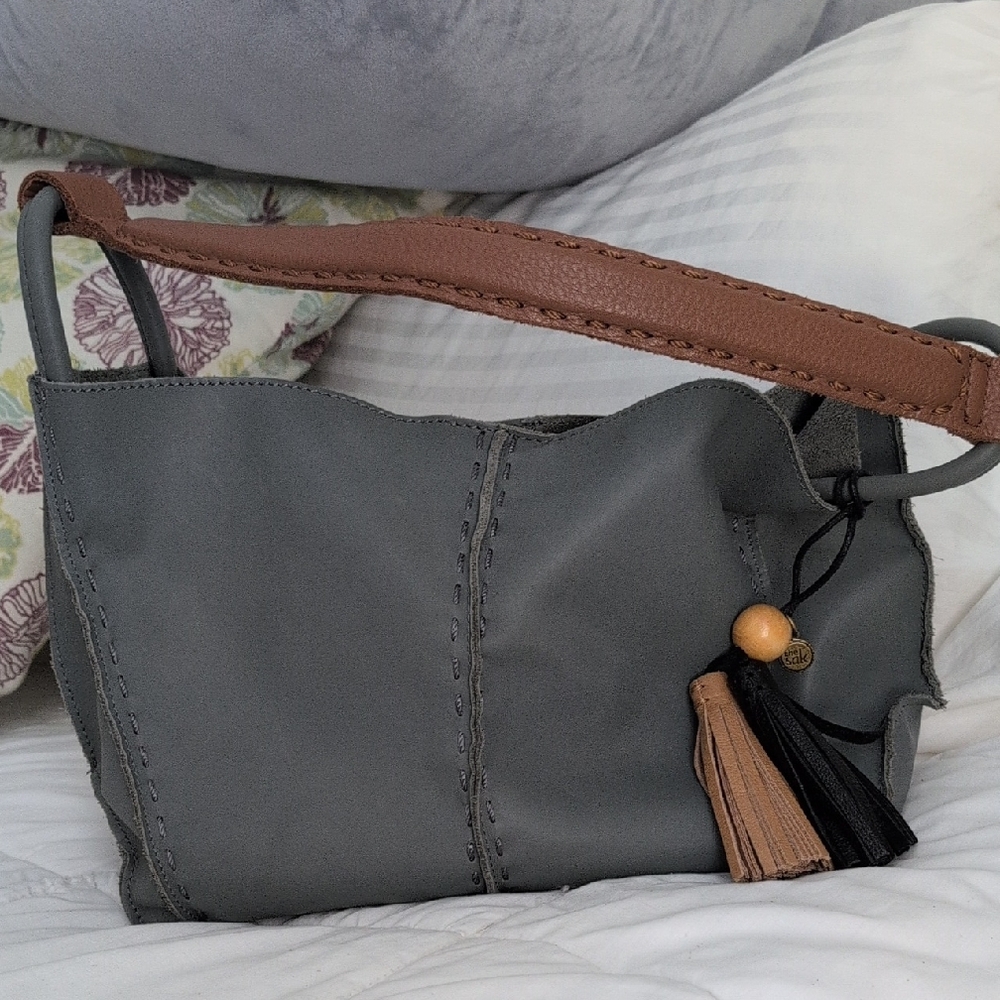 The Sak los Feliz Tote Gray And Beown